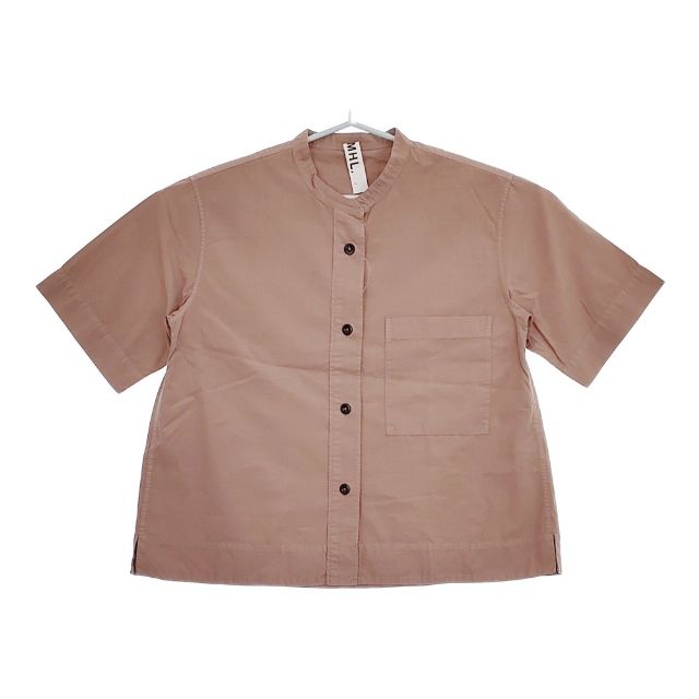 MHL. ORGANIC COTTON SHIRTING 595-4152511 半袖シャツ 24SS MOCHA ブラウン系 レディース エムエイチエル【中古】5-0702S∞