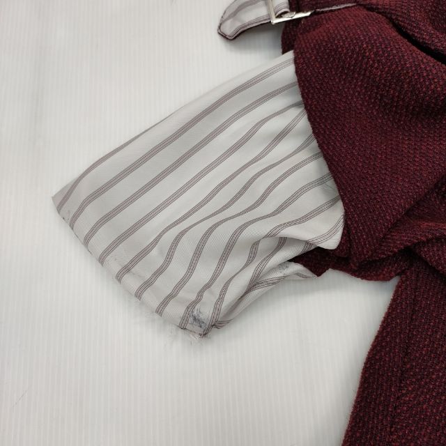 fumika uchida MOLE DOBBY BELTED SLACKS 　FU-K-PT004 パンツ ワインレッド レディース フミカウチダ【中古】5-0820G∞_6