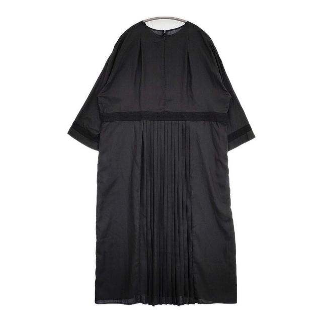 雨のリュウグウ portom22056 雨月 プリーツワンピース ポリエステルドレス ワンピース ブラック レディース 雨のリュウグウ【中古】5-1109M∞