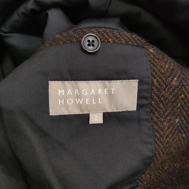 MARGARET HOWELL HERRINGBONE WOOL COAT ヘリンボーンウール チェスターコート ブラウン レディース マーガレットハウエル【中古】5-1222T♪_3