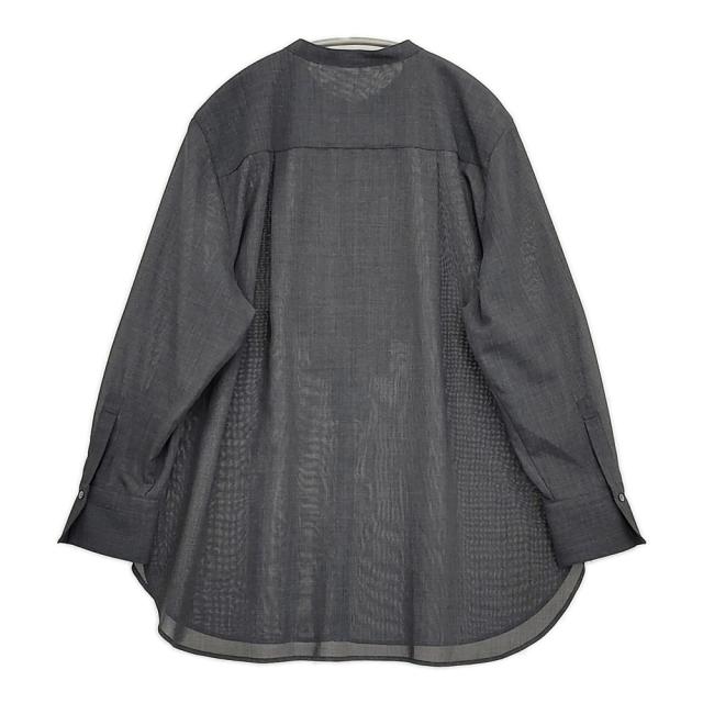 23区 TWボイル フリルディテールブラウス 定価25960円 BLWWGW0416 シアー ブラウス シャツ 25AW チャコールグレー レディース 23区【中古】5-1222M♪ 23区 TWボイル フリルディテールブラウス 定価25960円 BLWWGW0416