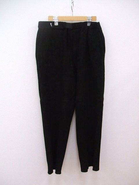 Graphpaper GM213-40065 Goat Suede Chef Pants スエード パンツ ブラック メンズ グラフペーパー【中古】2-1018T☆