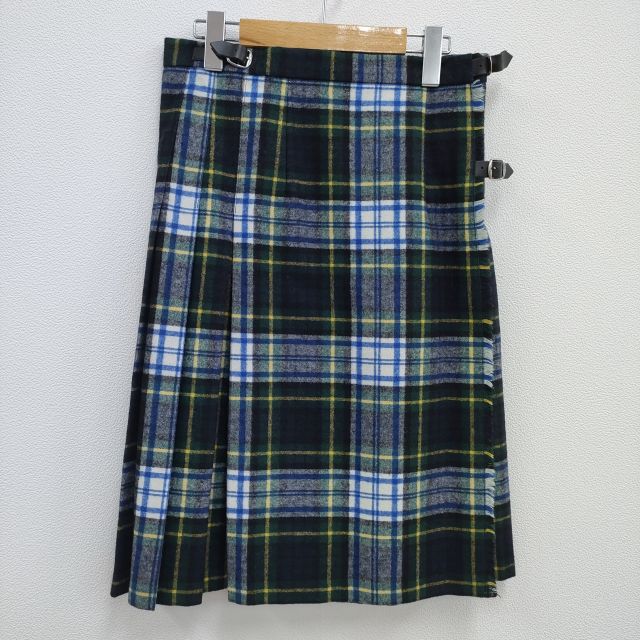 O’NEIL OF DUBLIN タータンチェック ラップ ウール ミディ丈 サイズ38 スカート グリーン 多色 レディース オニールオブダブリン【中古】3-1227T☆の通販は