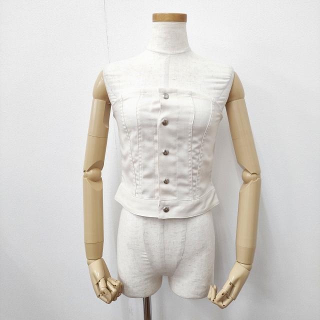 HYKE 新品 OXFORD STRAPLESS TOP 定価22000円 ビスチェ その他トップス アイボリー レディース ハイク【中古】5-1222G◎