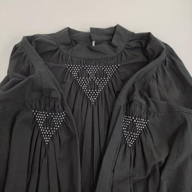 the last flower 単調な空間 Hand smocking bloues ブラウス シャツ