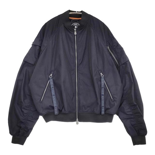 SAVE THE DUCK LIL D32105W TWIL ボンバージャケット 定価69300円 サイズ1/S ブルゾン 25SS ネイビー レディース セーブザダック【中古】5-1022M♪