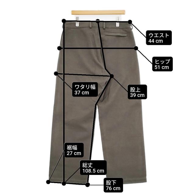 #sturla スターラ 新品 TWISTED SEAM TROUSERS FUZZY TWO FACED サイズL STSP24023-002 パンツ グレー メンズ【中古】6-0109T♪_6