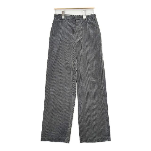 GALERIE VIE シャンカールコーデュロイ ストレートパンツ 定価31900円　23-04-34-04213 パンツ 24AW グレー レディース ギャルリーヴィー【中古】5-1101T∞
