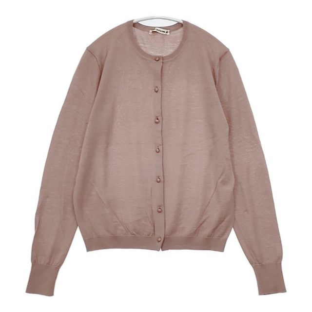 mina perhonen roseraie ウールシルクカシミヤ 定価34000円 xa8385 サイズ40 カーディガン ピンク レディース ミナペルホネン【中古】5-1102T∞
