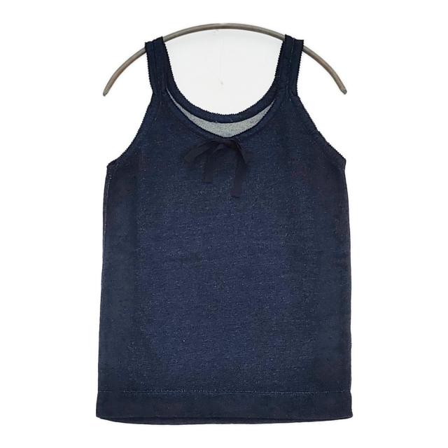 45R/45rpm pate a chou パトアシュ ガーゼ裏毛のキャミソール(インディゴ） 紺 レディース フォーティーファイブアールピーエム【中古】5-0916M♪