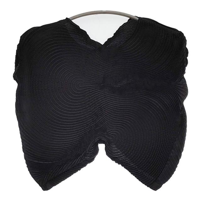 ISSEY MIYAKE 3Dスチームストレッチプリーツ IM44FJ500 サイズ2 カットソー ブラック レディース イッセイミヤケ【中古】5-0916S♪
