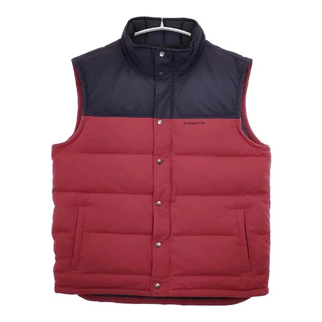 patagonia BIVY DOWN VEST 27585FA13 ナイロン ダウンベスト レッド ネイビー メンズ パタゴニア【中古】5-1101T∞