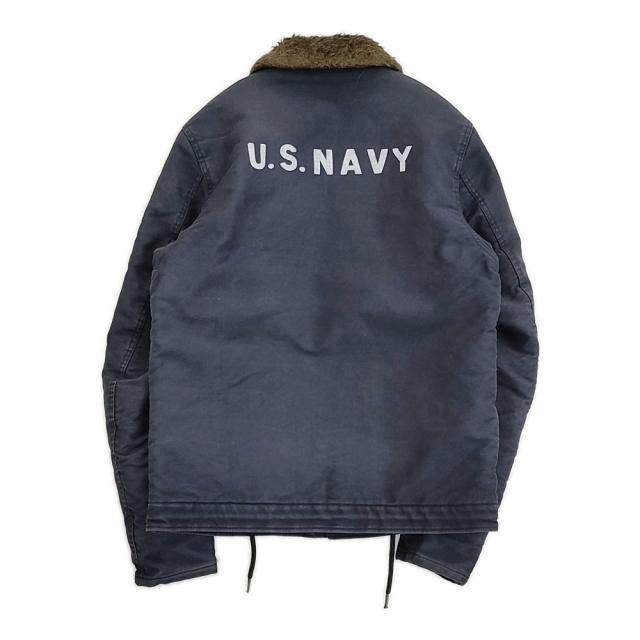markaware N-1 DECK JACKET サイズ2 デッキジャケット A11C-10BL01C U.S.NAVY ブルゾン ネイビー メンズ マーカウェア【中古】5-1103T♪