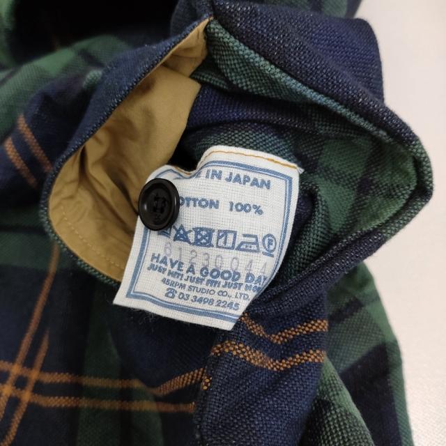45R/45rpm ONEONE いろいろインディゴチュニック ネイビー グリーン レディース フォーティーファイブアールピーエム【中古】5-0608M♪_3