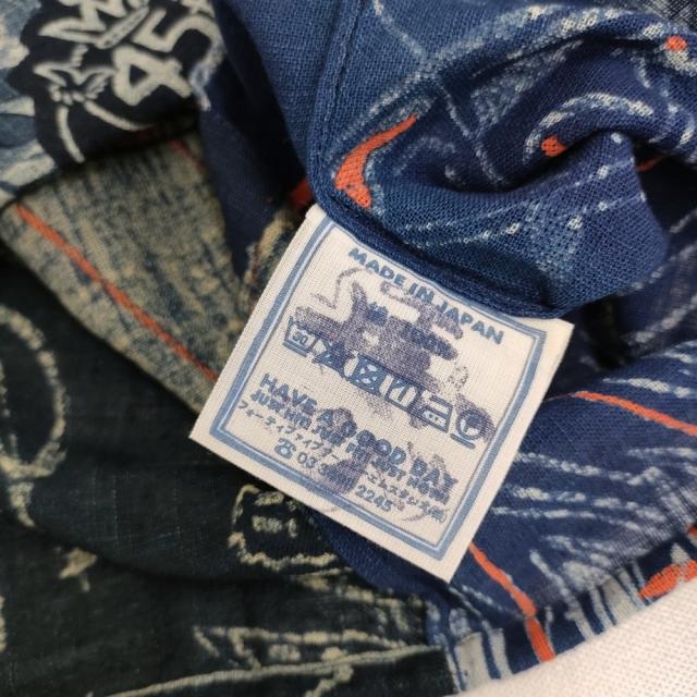 45R/45rpm 45周年記念 バンダナパッチワークのMシャツ（再び