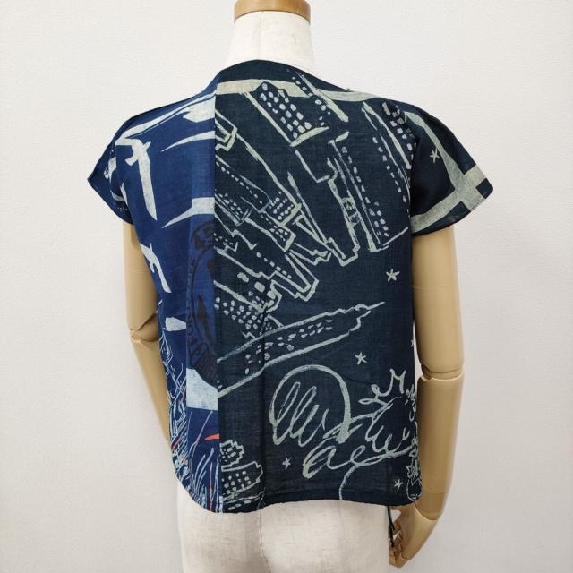 45R/45rpm 45周年記念 バンダナパッチワークのMシャツ（再び  
