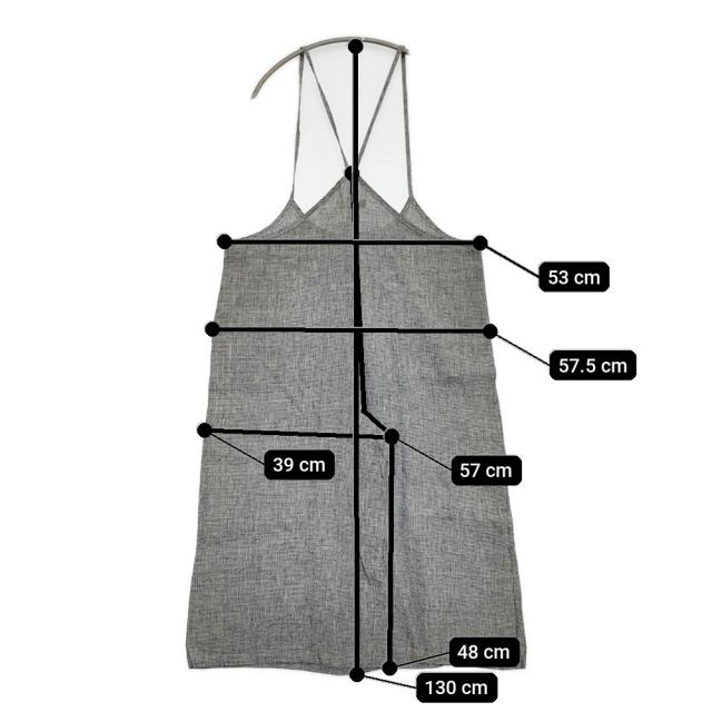 Fog with nest Robe コサージュ付き リネン 千鳥格子 サロペット ブラック ホワイト レディース フォグウィズネストローブ【中古】5-0908M♪_6