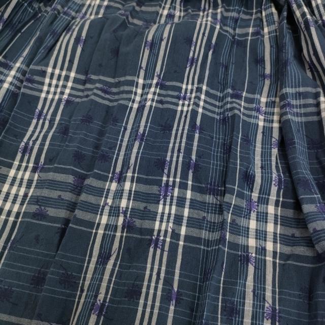 soil チェック/フラワープリントギャザースカート サイズ2 NSL24065  