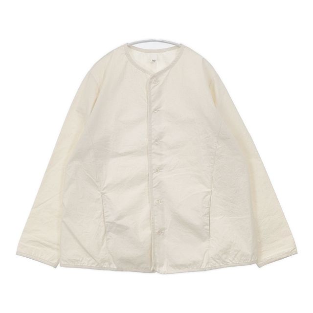 Yoli Cotton simple jacket サイズ3 YL-JK04-24AW ノーカラージャケット 24AW ベージュ キナリ レディース ヨリ【中古】6-0415M∞