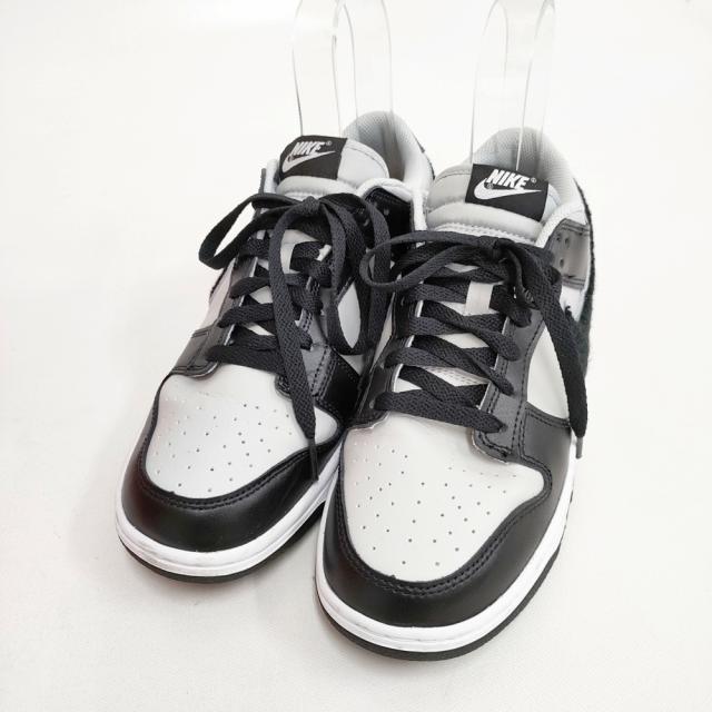 NIKE Dunk Low Retro Chenille Swoosh サイズ26.5cm DQ7683-011 スニーカー ブラック グレー メンズ ナイキ【中古】6-0224G◎