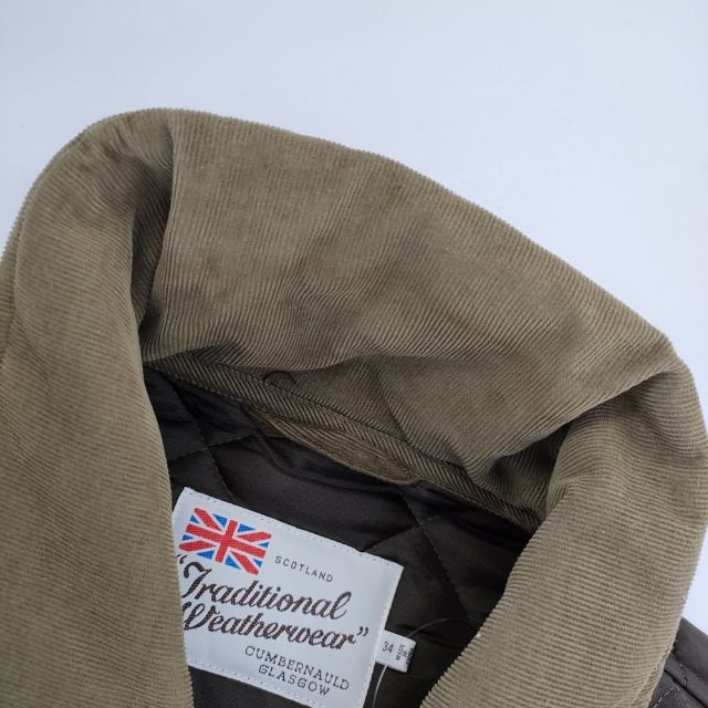 Traditional Weatherwear WAVERLY TWW BF SHORT  定価28600円 中綿 キルティングジャケット カーキ レディース トラディショナルウェザーウェア【中古】6-0121T∞_3