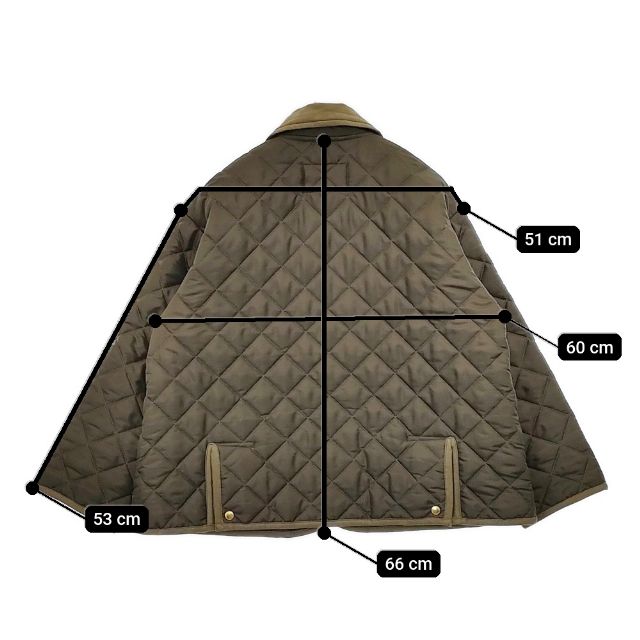 Traditional Weatherwear WAVERLY TWW BF SHORT  定価28600円 中綿 キルティングジャケット カーキ レディース トラディショナルウェザーウェア【中古】6-0121T∞_5