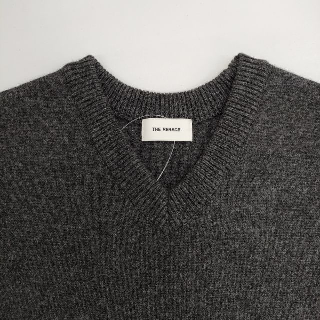 THE RERACS カシミヤ混 ノースリーブニット 23FW-REKN-362L ベスト 23AW チャコールグレー レディース ザリラクス【中古】6-0122T∞_2