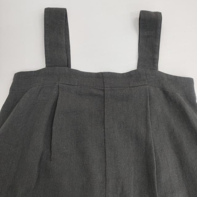 vie evam eva cotton linen salopette サイズ1 V231T923 コットンリネン サロペット Cグレー レディース ヴィー エヴァムエヴァ【中古】6-0329M♪_3