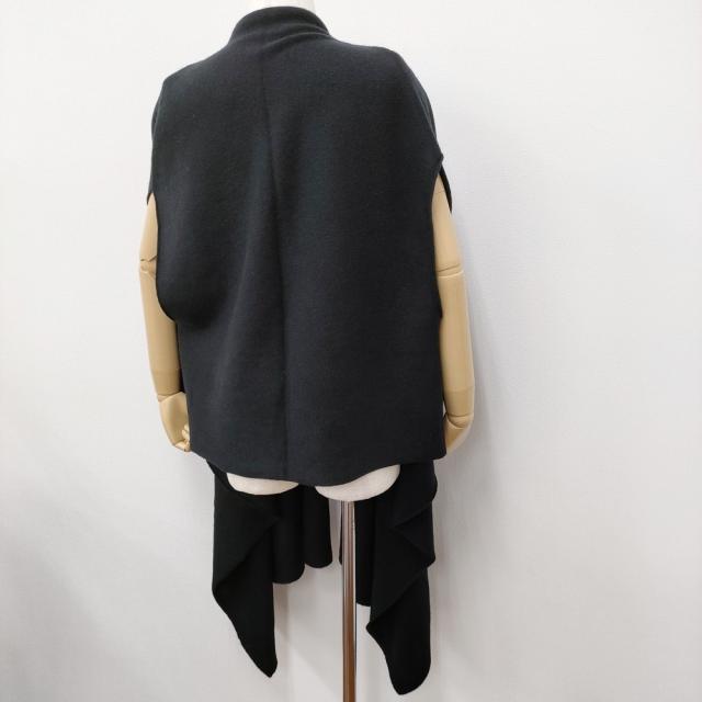 HOUSE OF LOTUS ウールストールジレ ニットベスト ウールカシミヤ 25AW ブラック レディース ハウスオブロータス【中古】6-0131T♪_2
