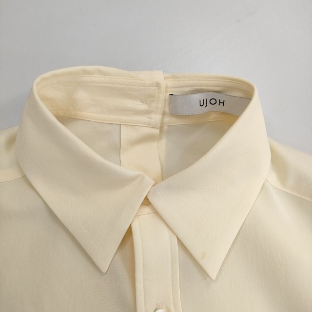 Ujoh Full Open Shirt M761-B50-500 長袖シャツ ベージュ メンズ ウジョー【中古】6-0411M∞_2