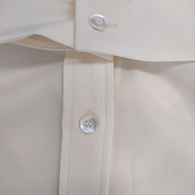 Ujoh Full Open Shirt M761-B50-500 長袖シャツ ベージュ メンズ ウジョー【中古】6-0411M∞_6