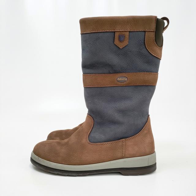 45R/45rpm/DUBARRY アルティマ セーリングブーツ レザー GORE-TEX サイズ40 ブーツ ネイビー ブラウン レディース フォーティーファイブアールピーエム/デュバリー【中古】4-1125A◎_1