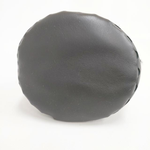 mina perhonen tambourine benna ショルダーバッグ リネン レザー 巾着 巾着バッグ ブラック ベージュ レディース ミナペルホネン【中古】5-0210G◎_3