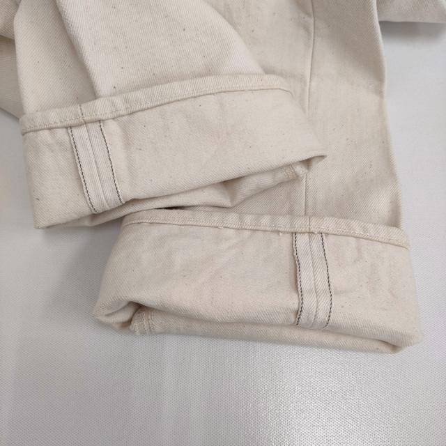 CIOTA 未使用 ホワイト スビンコットン 13.5oz ストレートデニム 29 定価29700円 デニムパンツ オフホワイト レディース シオタ【中古】5-0610G♪