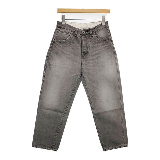 mina perhonen ra4276 always ジーンズ コットンリネン 加工 デニムパンツ グレー レディース ミナペルホネン【中古】6-0101G∞