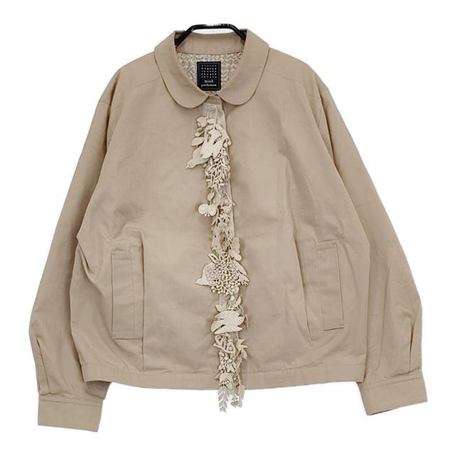 mina perhonen forest parade 定価88000円 aca2412 サイズ38 ブルゾン 24AW ベージュ レディース ミナペルホネン【中古】5-0514M♪