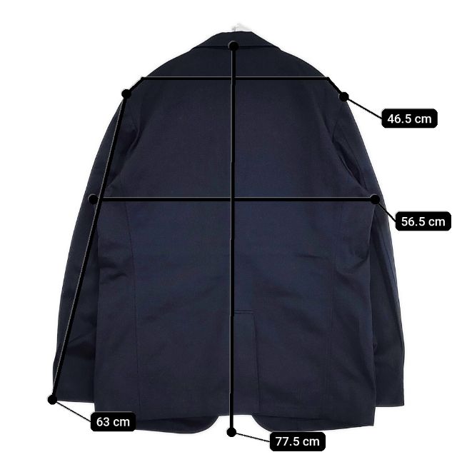 D.C.WHITE 新品 West Point Blazer 50 定価55000円 D241150 紺ブレ 金ボタン テーラードジャケット ネイビー メンズ ディーシーホワイト【中古】5-1201M∞