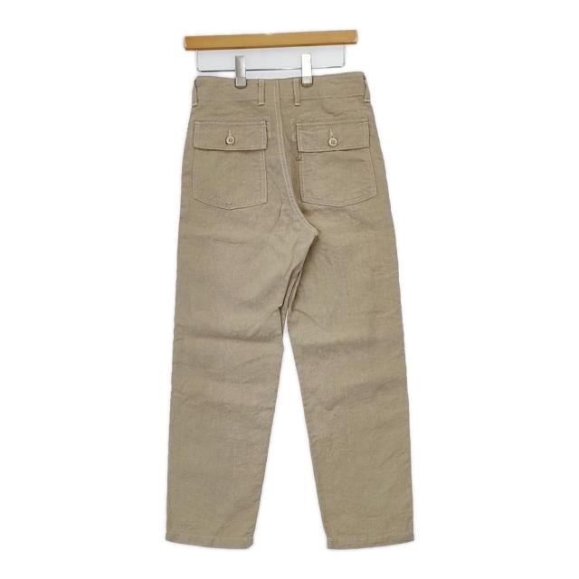 45R/45rpm 80360261 リネンクロスの908ベイカーパンツ 定価44000円 ベージュ フォーティーファイブアールピーエム【中古】5-0801M△ 45R/45rpm 80360261 リネンクロスの908ベイカーパンツ 定価44000円