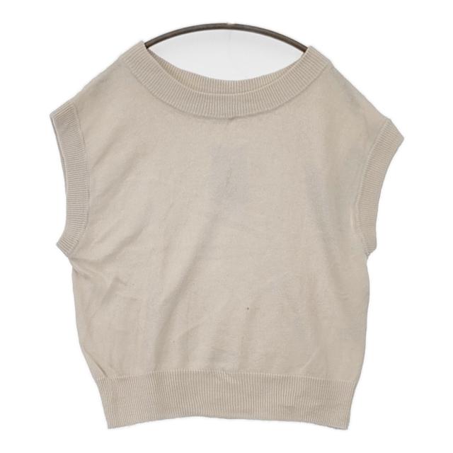 MARGARET HOWELL LINEN COTTON SILK SLIPOVER 578-4161003 ベスト 24SS ライトベージュ マーガレットハウエル【中古】5-0801M△