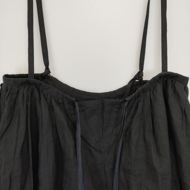 Toujours リネン シルク ギャザー サスペンダー サイズF 日本製