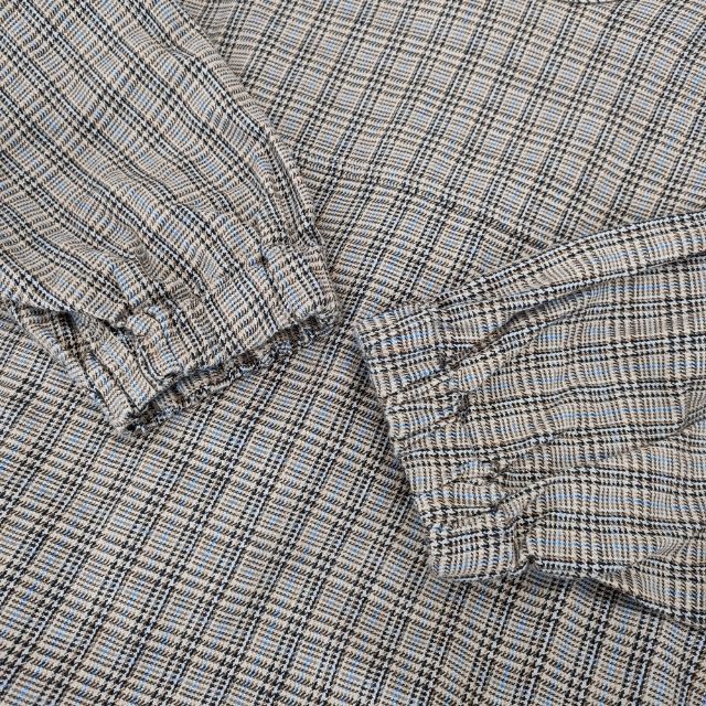 45R/45rpm 春コットンツイードのドレス ワンピース ベージュ