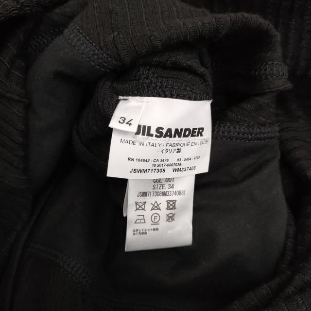 JIL SANDER メイヤー期 サイズ34 フレンチスリーブ リネンコットン ワンピース 2017 ブラック レディース ジルサンダー【中古】5-0725S♪