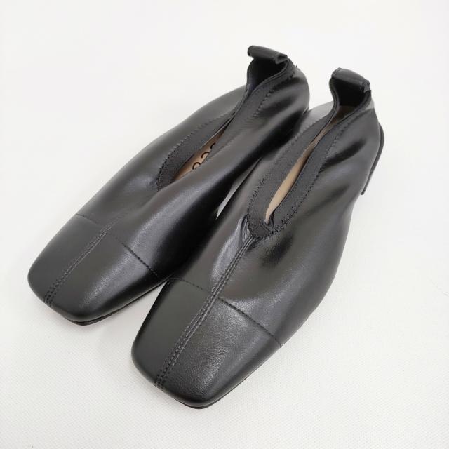 FABIO RUSCONI ストレッチスリッポンフラットシューズ 34 定価27500円  スリッポン ブラック レディース ファビオルスコーニ【中古】5-0829G♪_5