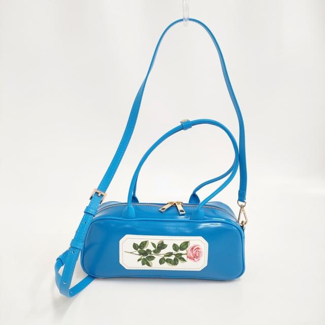 BEAMS COUTURE RURU MARY’S ルルメリー プチボストンバッグ ショルダーバッグ ボストンバッグ ブルー レディース ビームス【中古】5-0829G♪