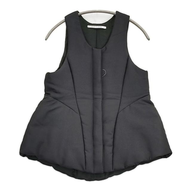 TENNE HANDCRAFTED MODERN 新品 PADDED VEST 中綿 ベスト 24AW ブラック レディース テンハンドクラフテッドモダン【中古】6-0227T♪