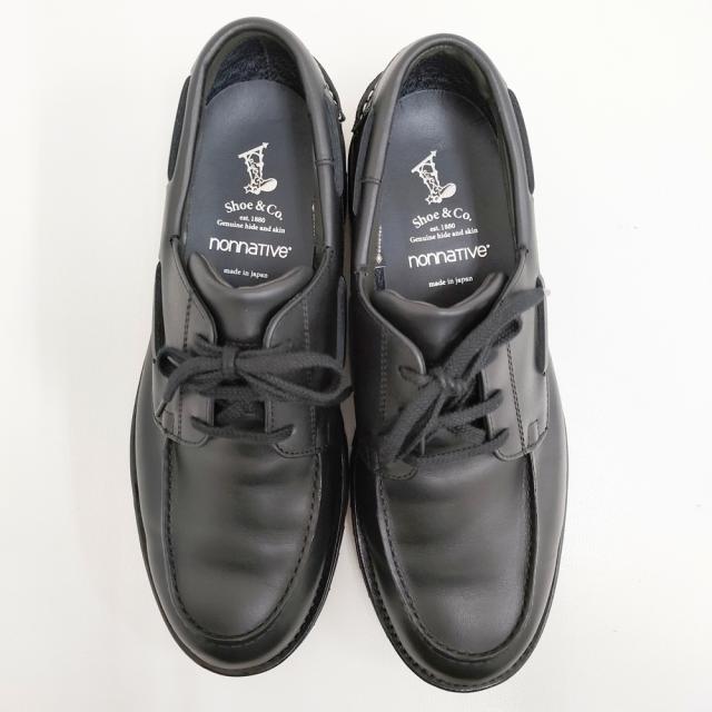 nonnative/REGAL MARINER MOC SHOES COW LEATHER WITH GORE-TEX 28.5cm 732S 靴 25SS ブラック メンズ ノンネイティブ/リーガル【中古】5-0815G♪