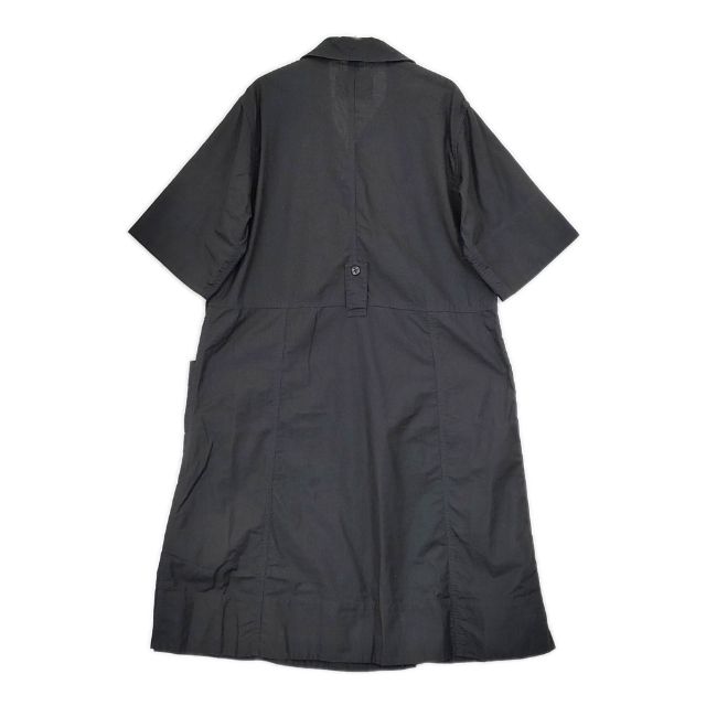 MHL. TEXTURED COTTON DRESS 595-2157503 半袖 コットンドレス ワンピース 22SS ブラック レディース エムエイチエル【中古】5-0621S∞