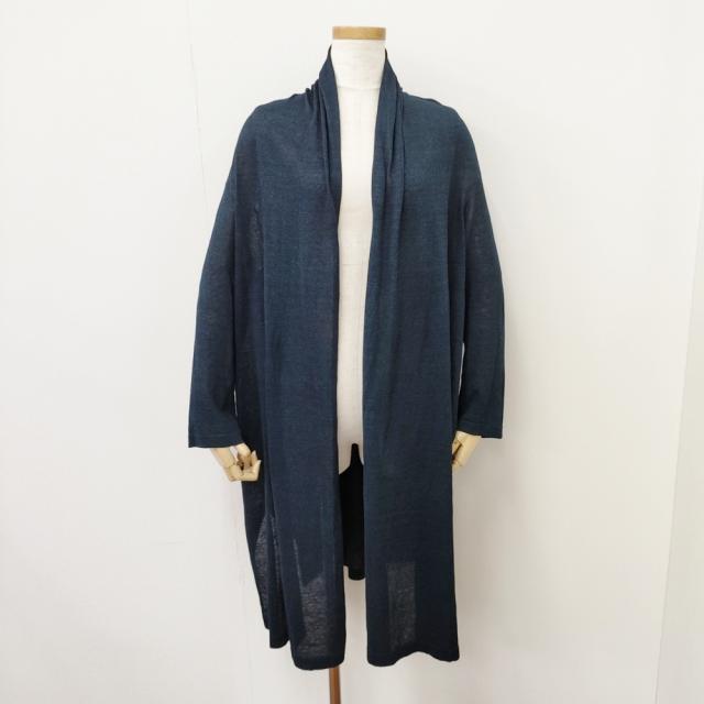 45R/45rpm インディゴロングカーディガン 羽織 サイズ0 カーディガン ネイビー レディース フォーティーファイブアールピーエム【中古】5-0711M◎