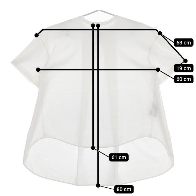 THE RERACS バックフレアTシャツ 21SS-RECS-304L チュニック コットン 半袖 カットソー 2021SS ホワイト ザリラクス 5-0525S 256150 THE RERACS バックフレアTシャツ 21SS-RECS-304L コットン 半袖