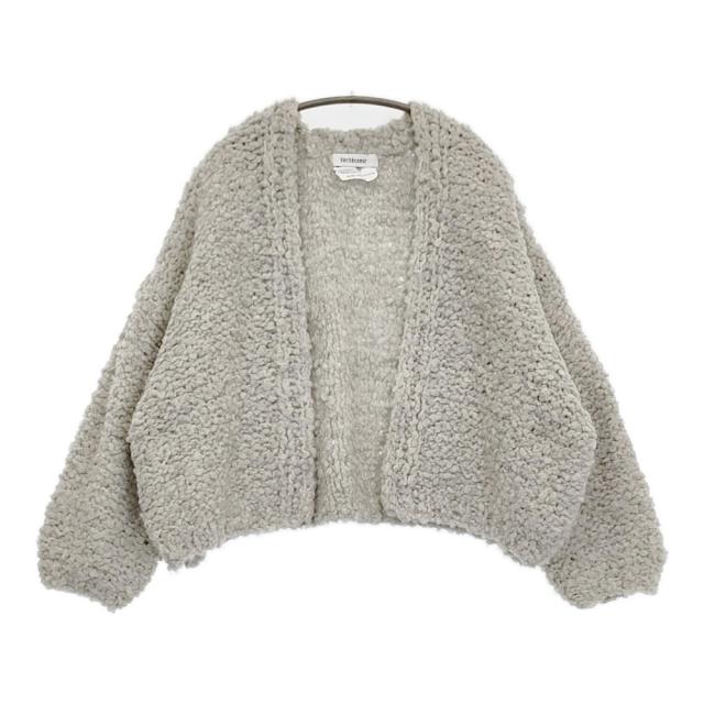 veritecoeur VCK-256 ハンドニットウールボレロ 定価60500円 カーディガン グレー レディース ヴェリテクール【中古】5-0920T♪